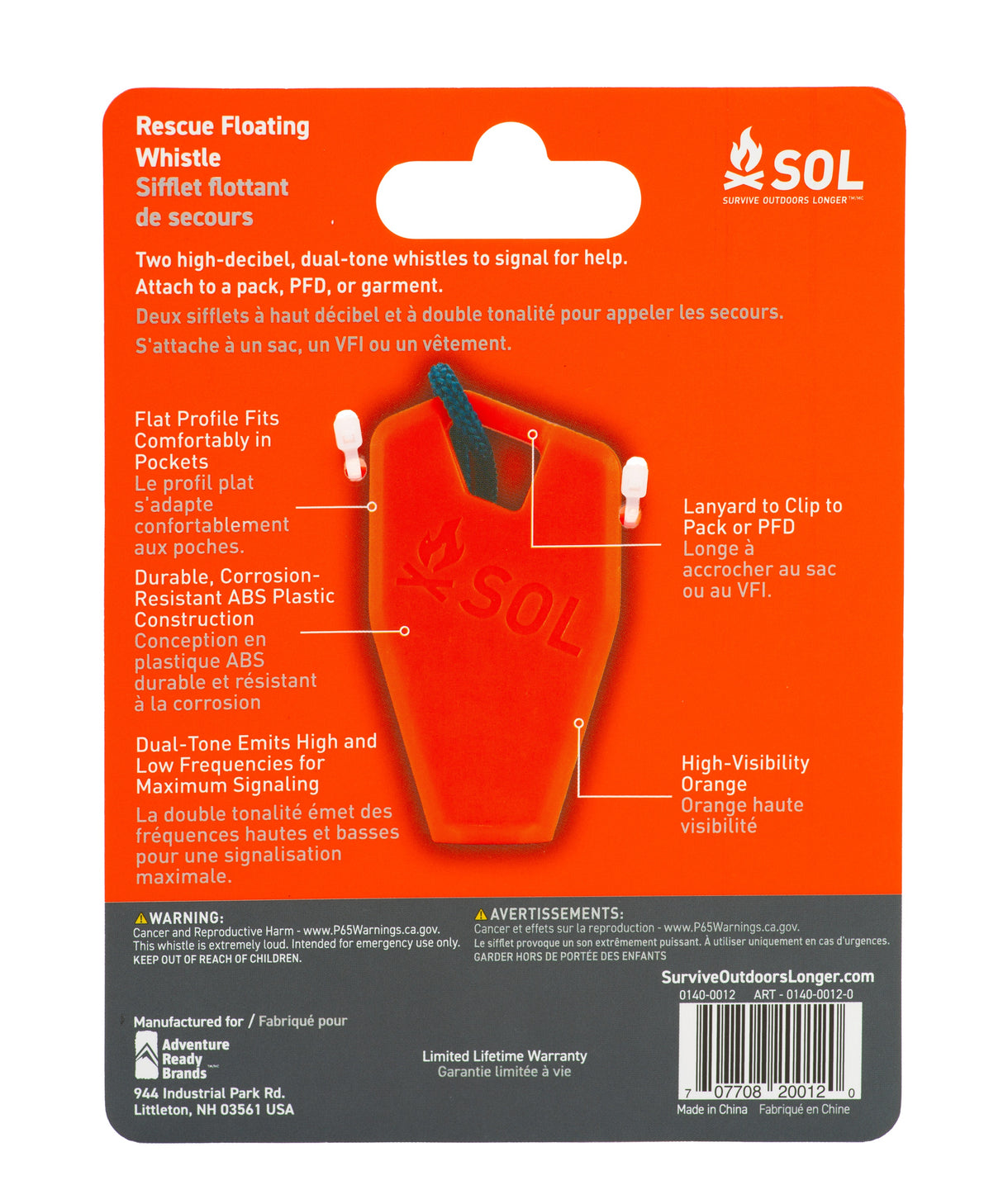 Rescue Floating Whistle (2 Pack)
