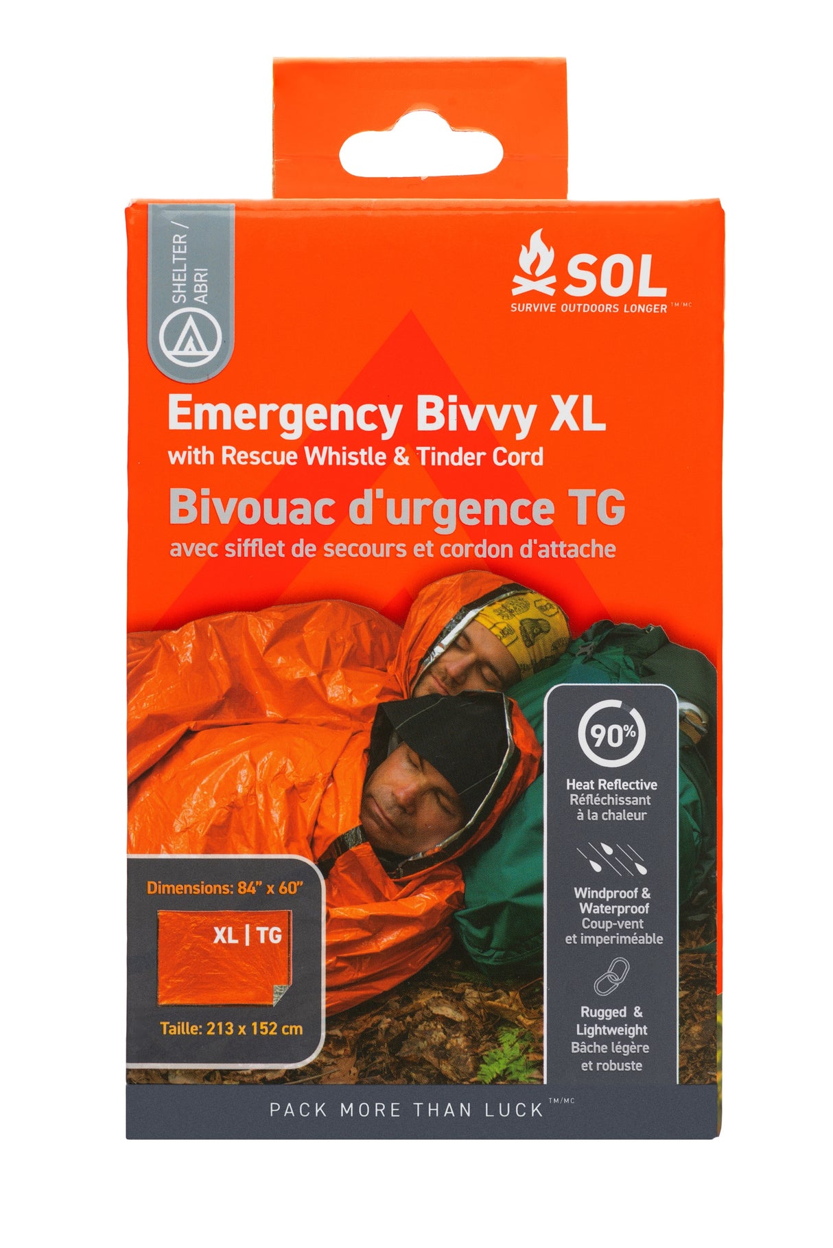 Emergency Bivvy XL with Rescue Whistle