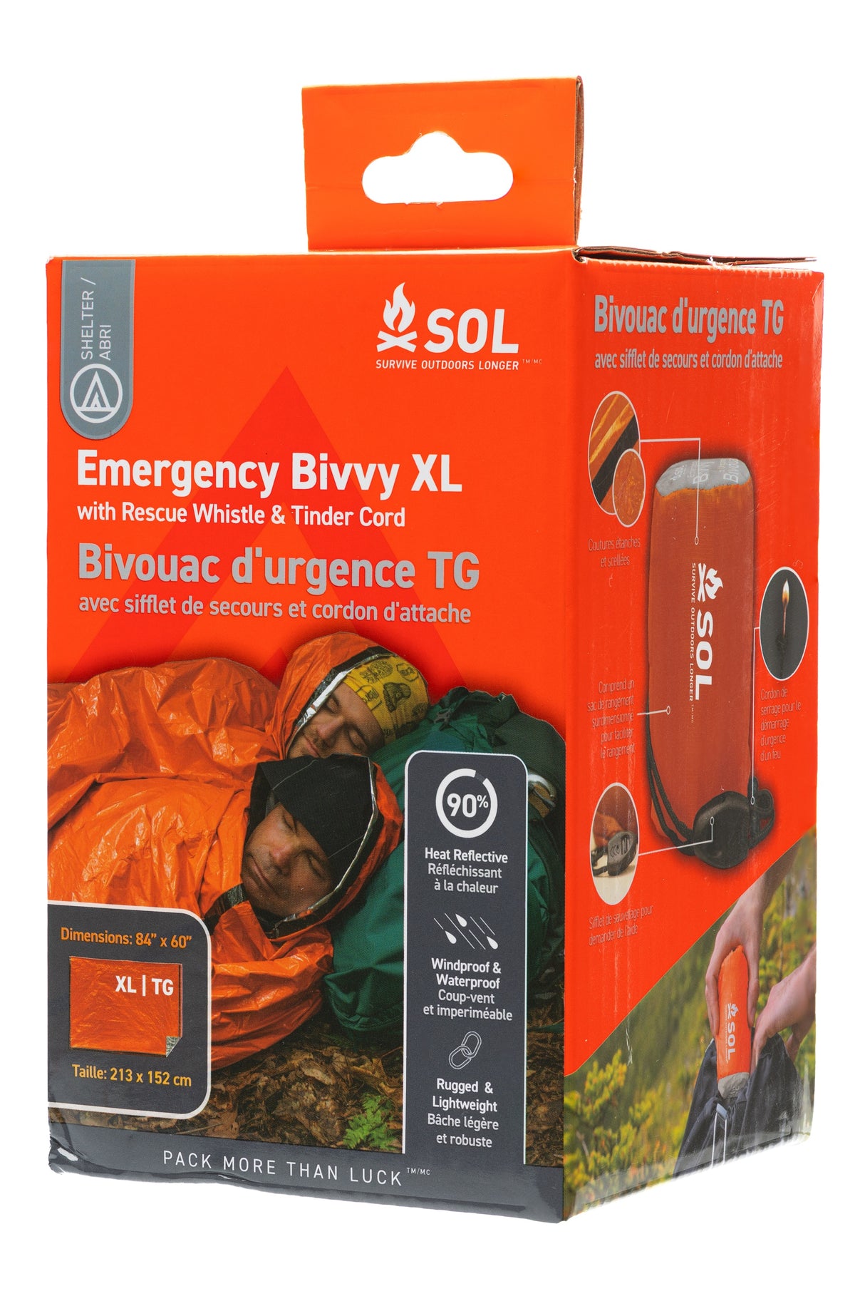 Emergency Bivvy XL with Rescue Whistle