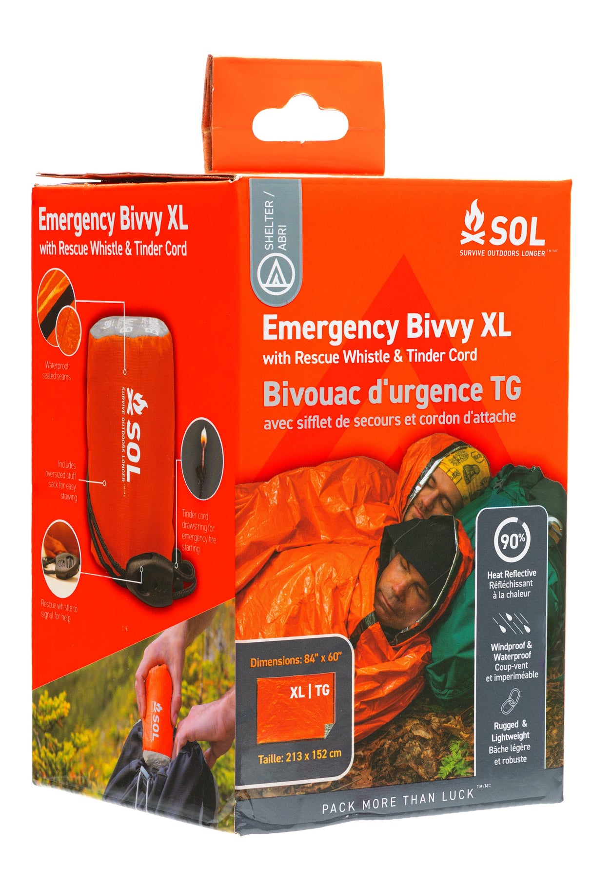 Emergency Bivvy XL with Rescue Whistle