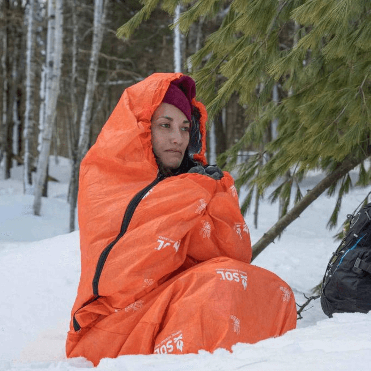 Survive Outdoors Longer Escape Bivvy with Hood - Orange