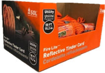 Fire Lite Utility Reflective 50ft Tinder Cord for Survival