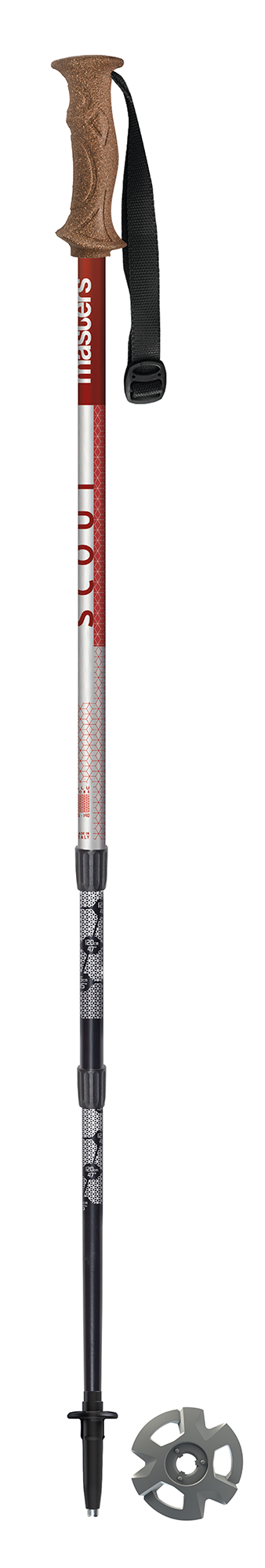 Masters Scout Hiking & Trekking Poles in Red, adjustable with Wing Lock length system for quick sizing