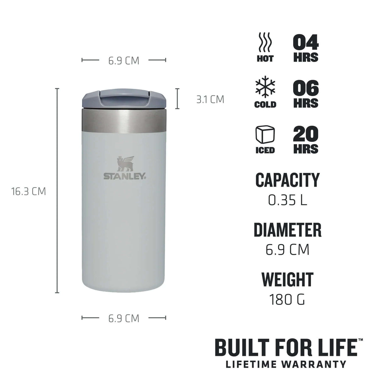 The AeroLight Transit Mug - 12 oz / 350 ml