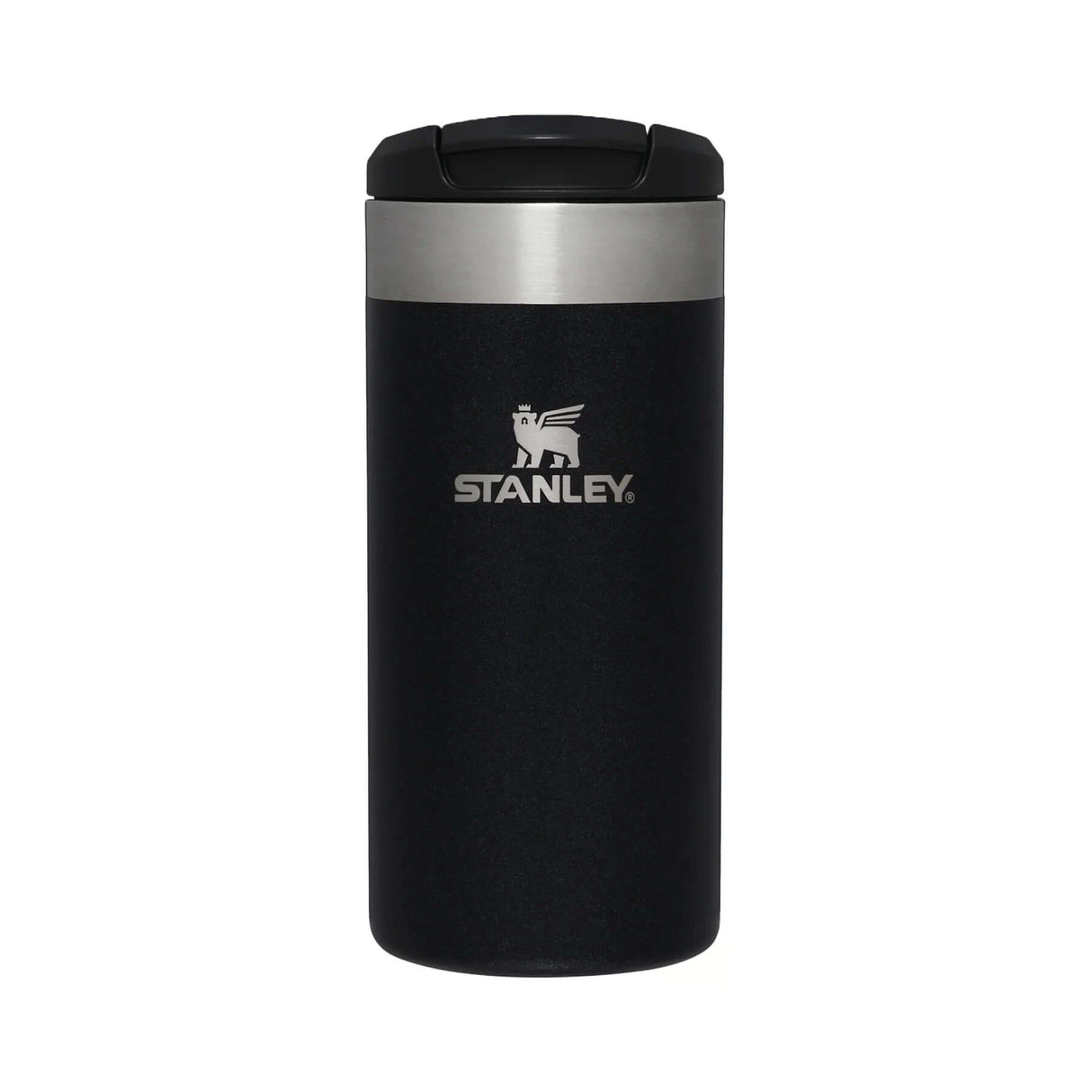 Stanley AeroLight Transit Mug Leakproof Travel Cup 12 oz - 350 ml, black mug from Transit Collection, ideal for modern adventurers