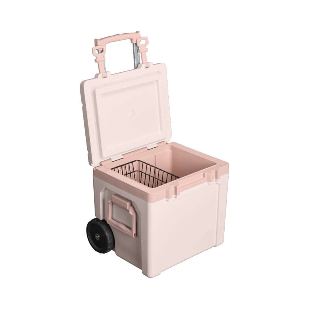 Stanley Easy-Carry Outdoor Wheeled Cooler - 47.3L - Rose Quartz