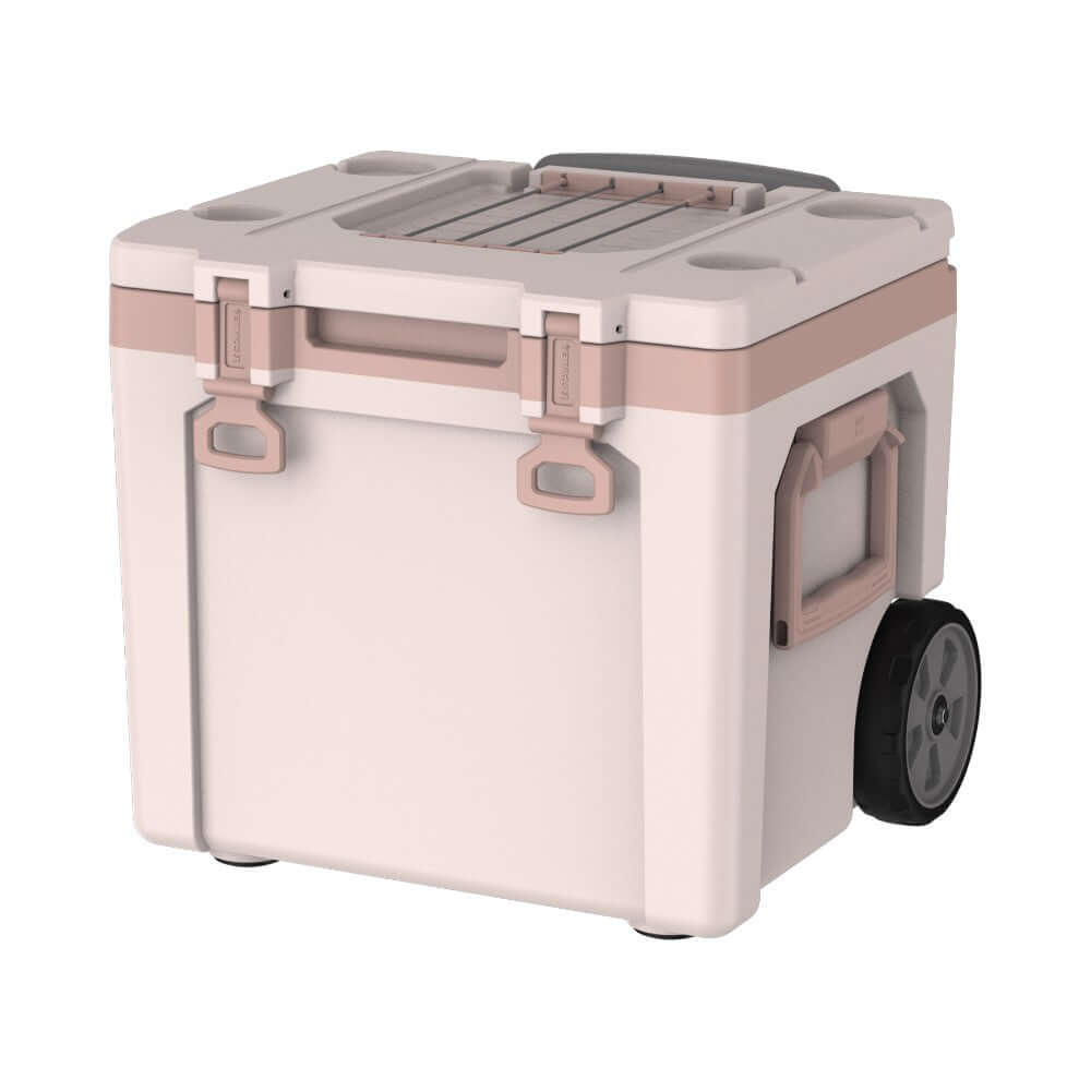 Stanley Easy-Carry Outdoor Wheeled Cooler - 47.3L - Rose Quartz