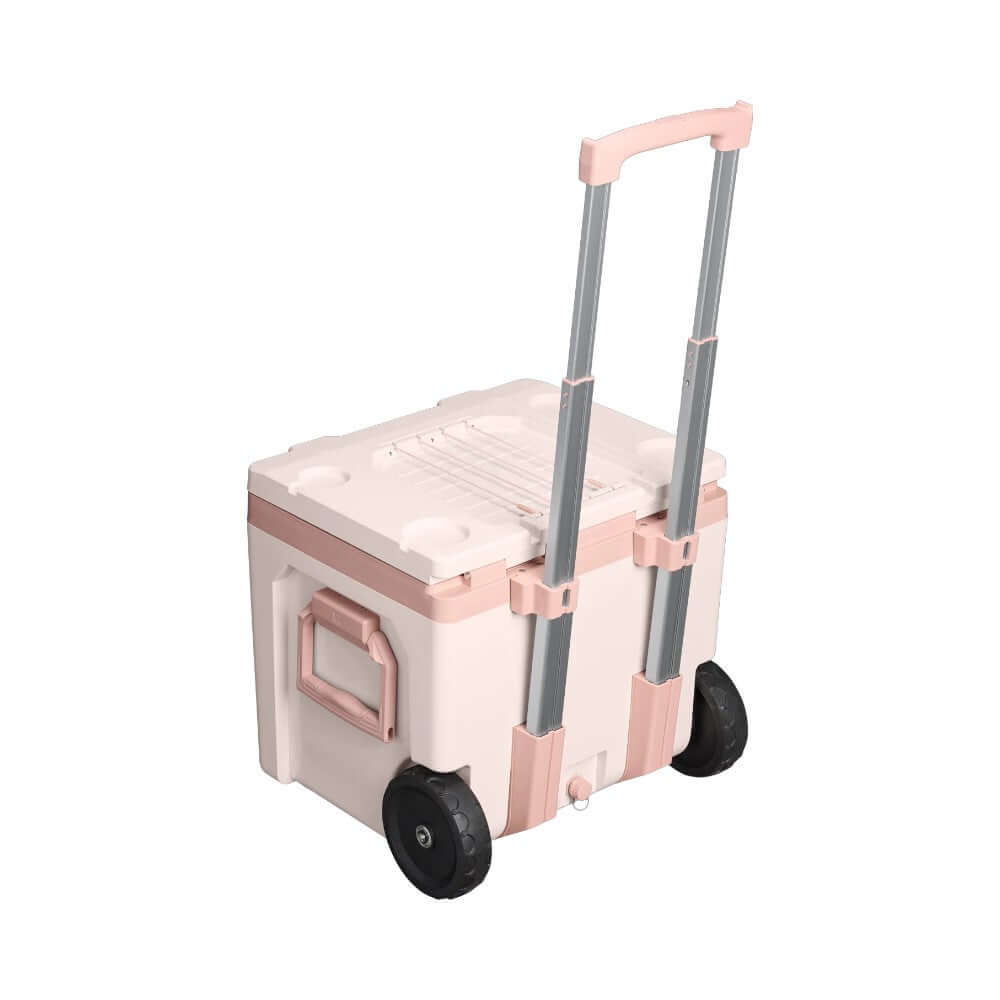 Stanley Easy-Carry Outdoor Wheeled Cooler - 47.3L - Rose Quartz