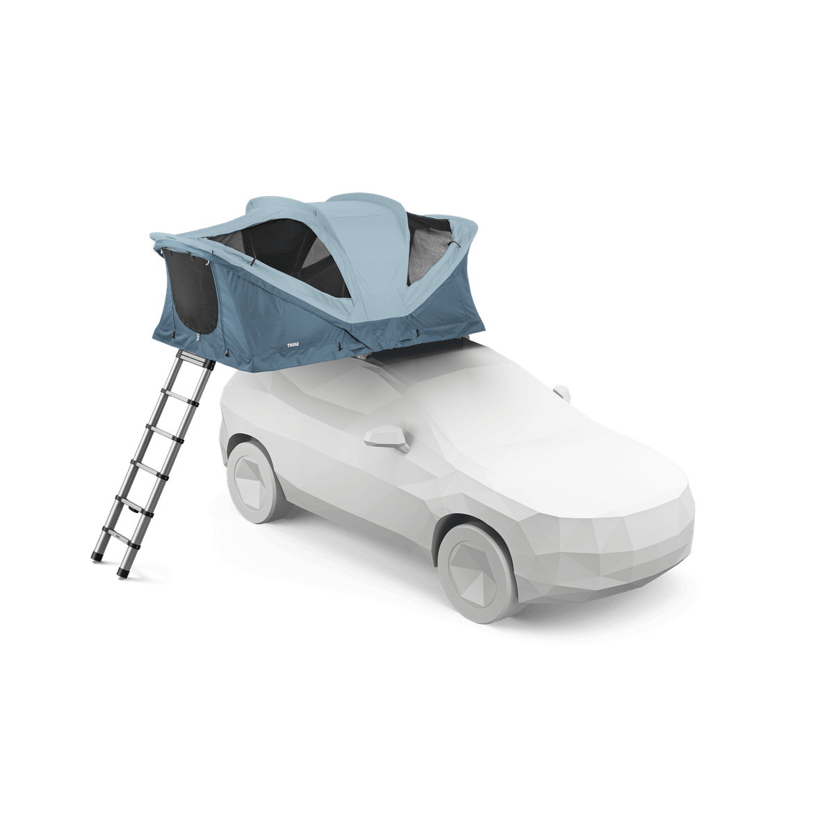 Thule Approach - Car Roof Top Tents set up on a car, showcasing spacious and comfortable design for adventure travel.