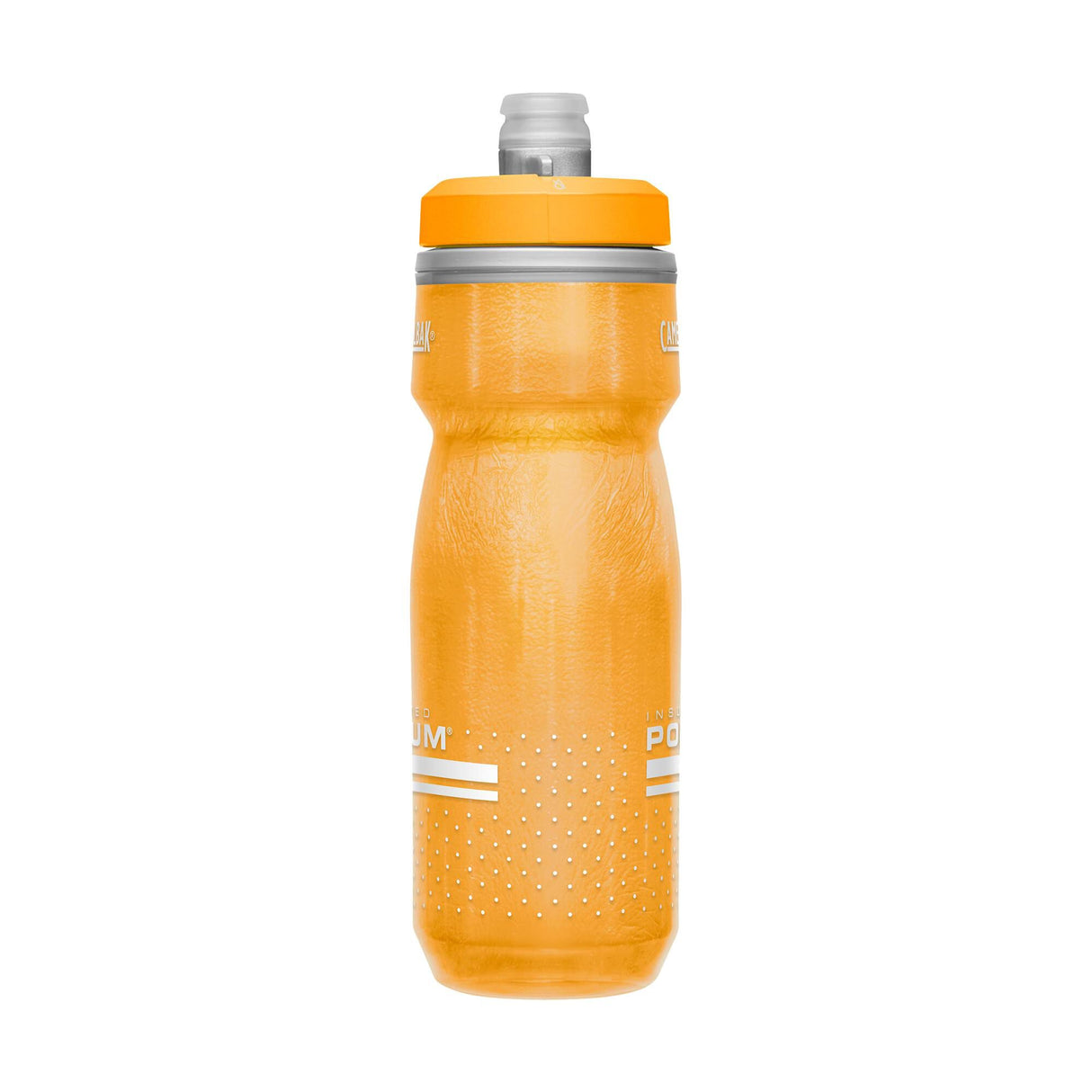 CamelBak Podium Chill Bike Bottle - 21 oz / 620 ml in orange color with high flow cap for hydration