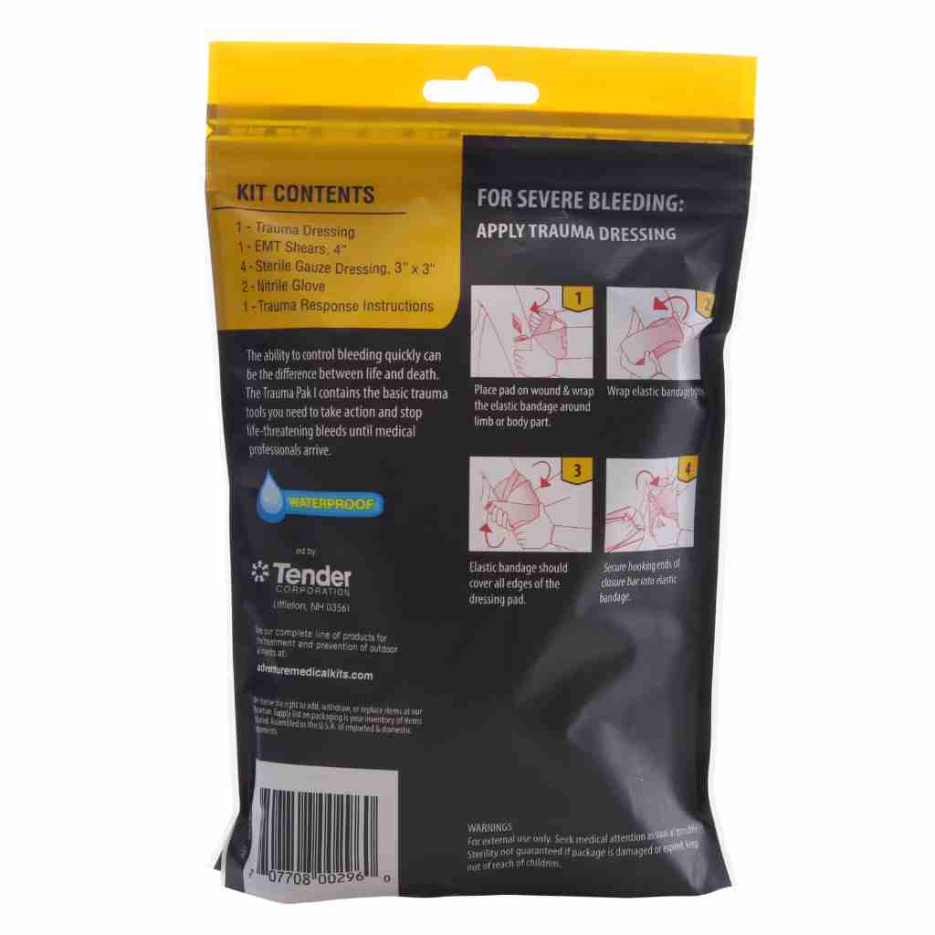 Adventure Medical Kits Trauma Pak 1 First Aid Kit for Wound Dressing