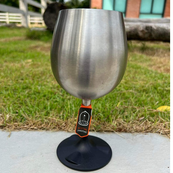 Glacier Stainless Nesting Red Wine Glass - 15.2 oz / 450 ml