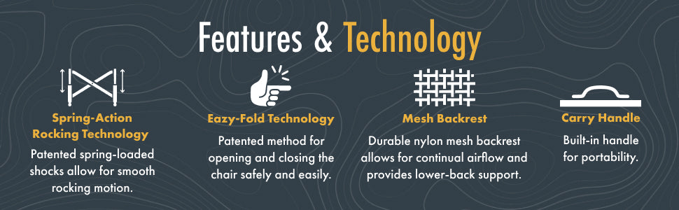 GCI Outdoor Freestyle Rocker XL with Side Table Chair