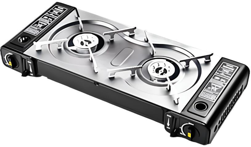 Portable 2 Burner Gas Stove