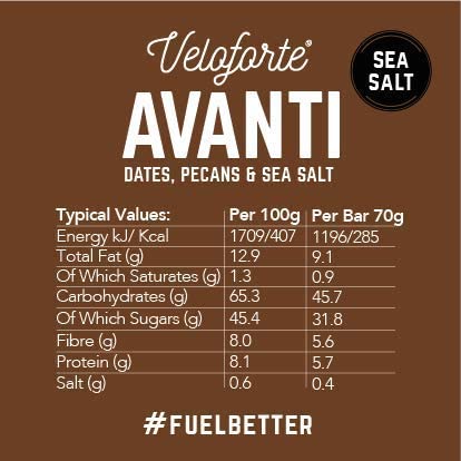 Veloforte Avanti Natural Energy Bar - 62g