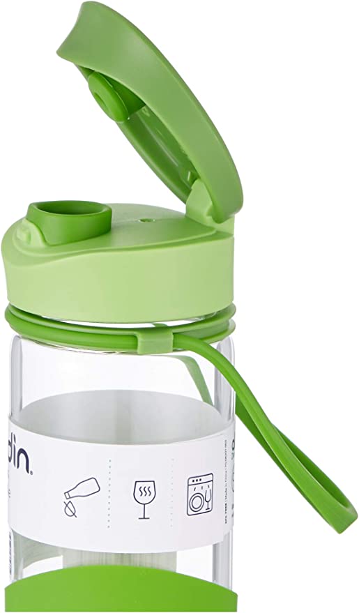 Enjoy Glass Water Bottle - 18 oz / 550 ml