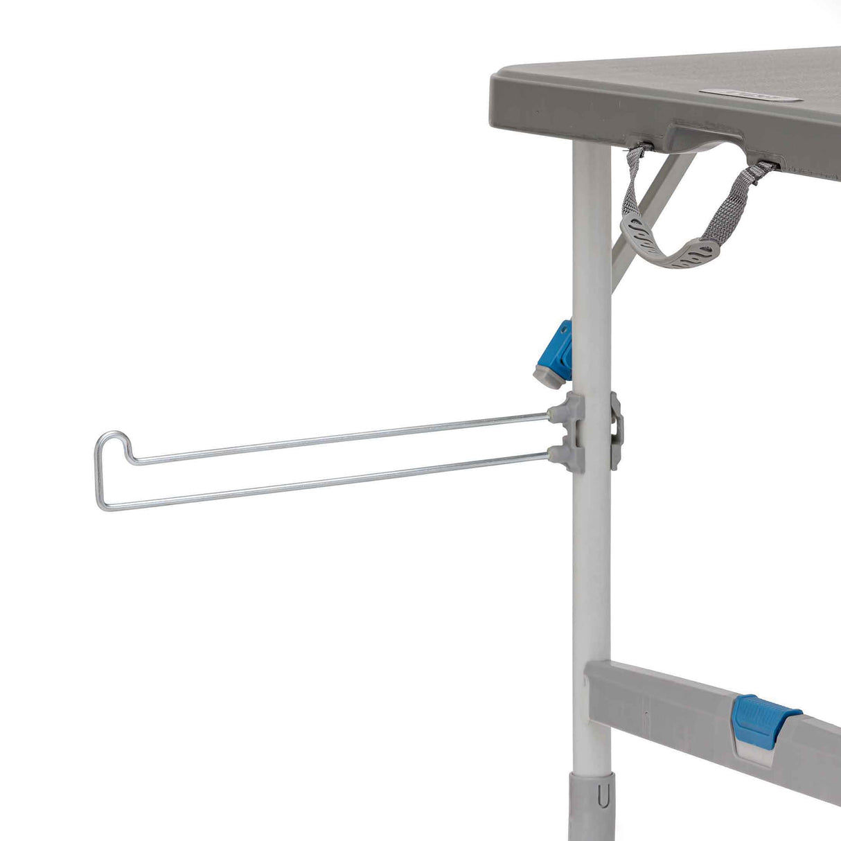 Core Equipment 4 Foot Tailgating Table — carry bag and FlexRail accessories laid out.