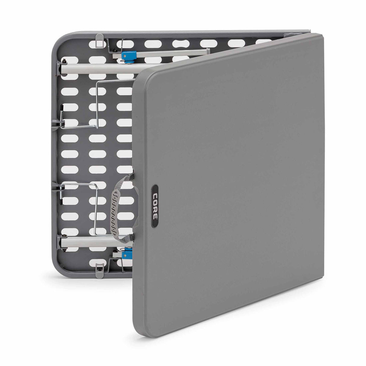 Core Equipment 4 Foot Tailgating Table with FlexRail & Adjustable Heights