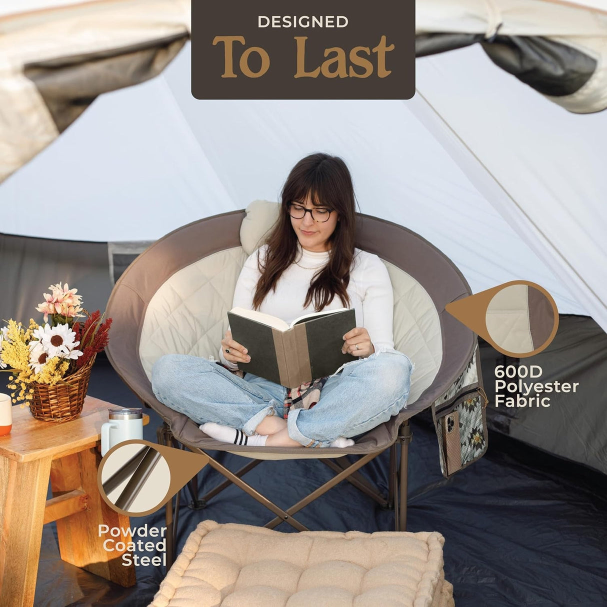 Core Equipment Oversized Padded Round Chair - Camping Chair