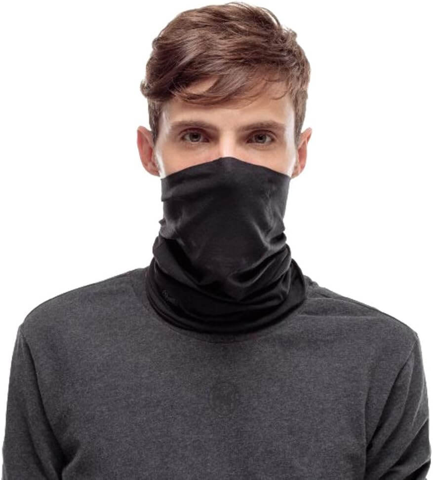 Buff Filter Tube Solid Black UV Face Cover