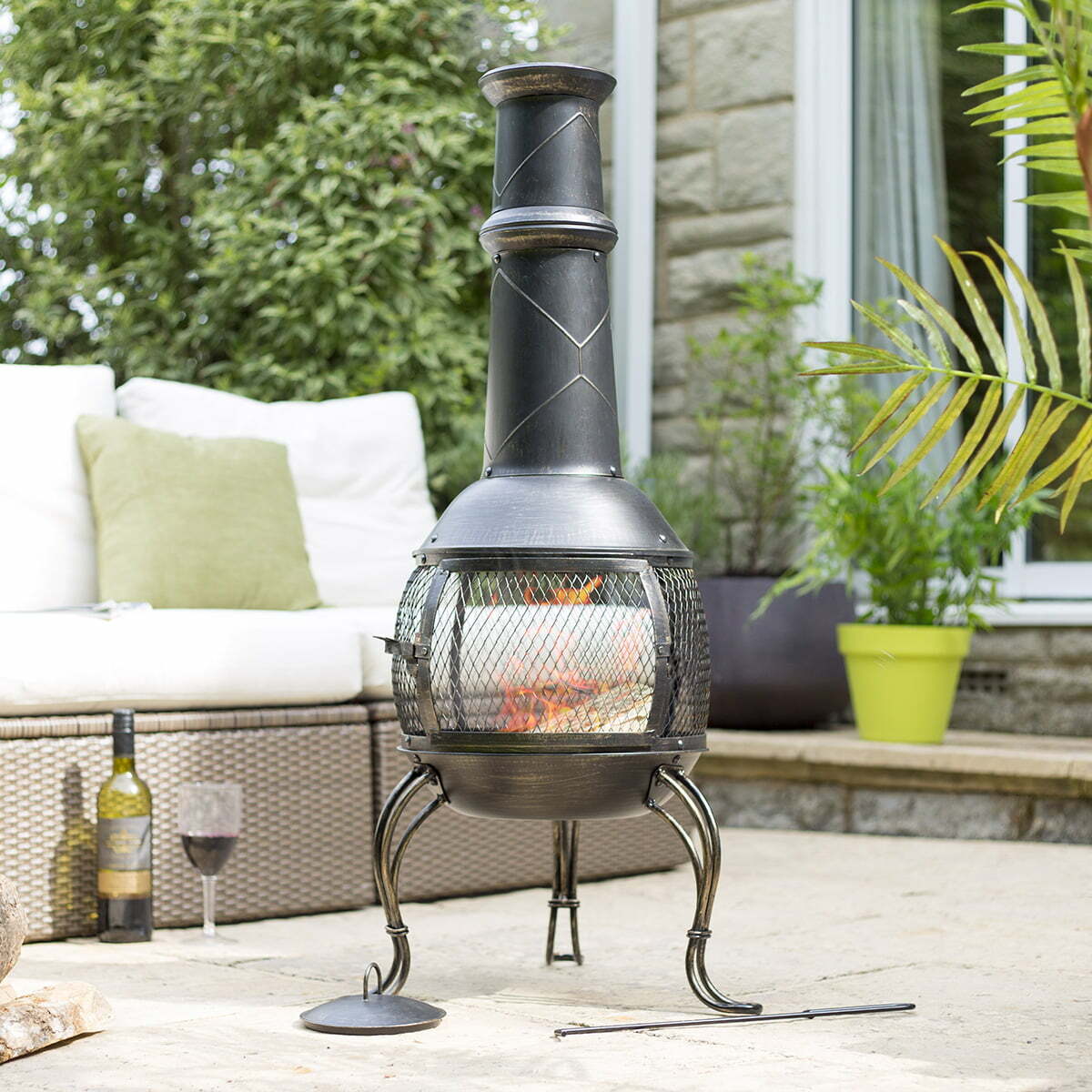 Large Leon Mesh Chimenea