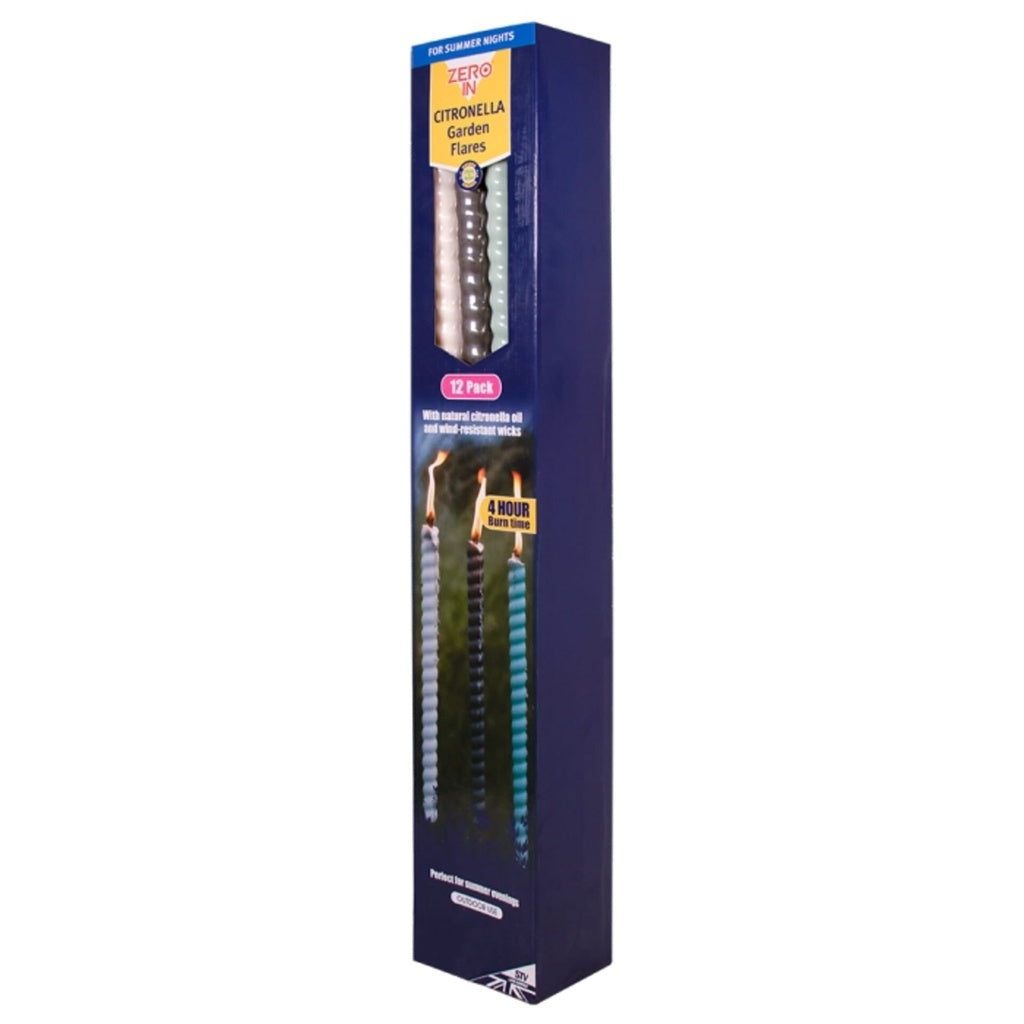 STV Citronella Garden Flares 12-Pack Outdoor Torches