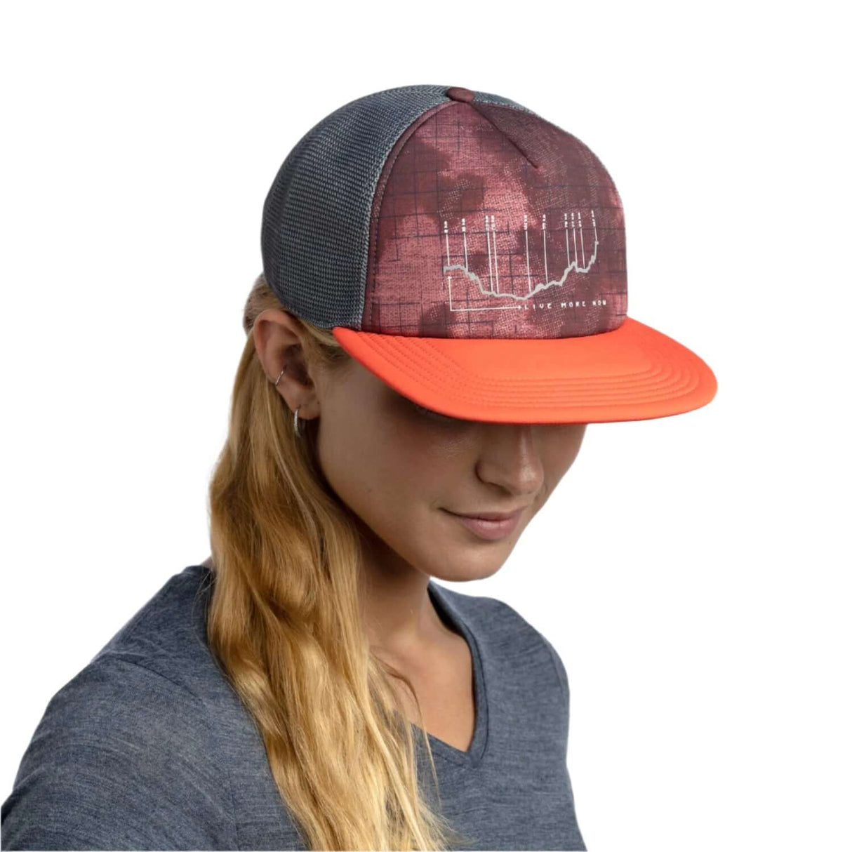 Buff Explore Trucker Cap Bonsy Terracotta