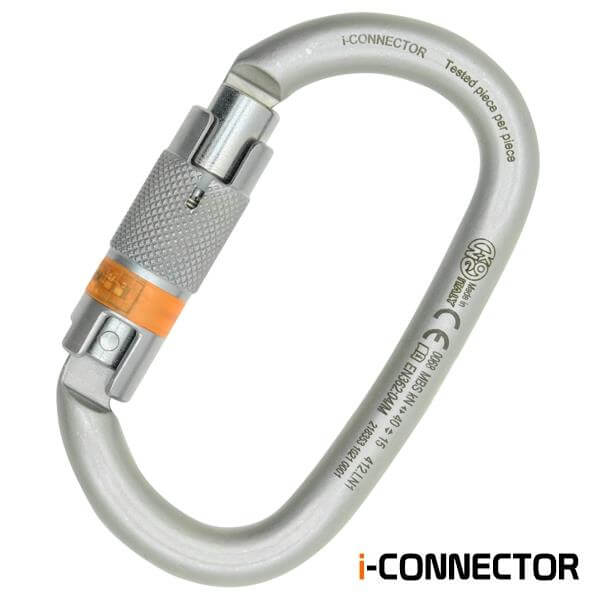 Kong I-Ovalone Carbon Auto Block Steel Oval Carabiner