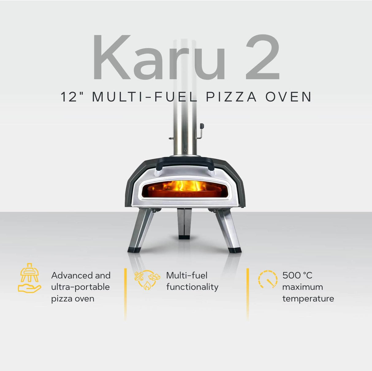 Ooni Karu 2 - Portable Multi Fuel Pizza Oven 12 Inch