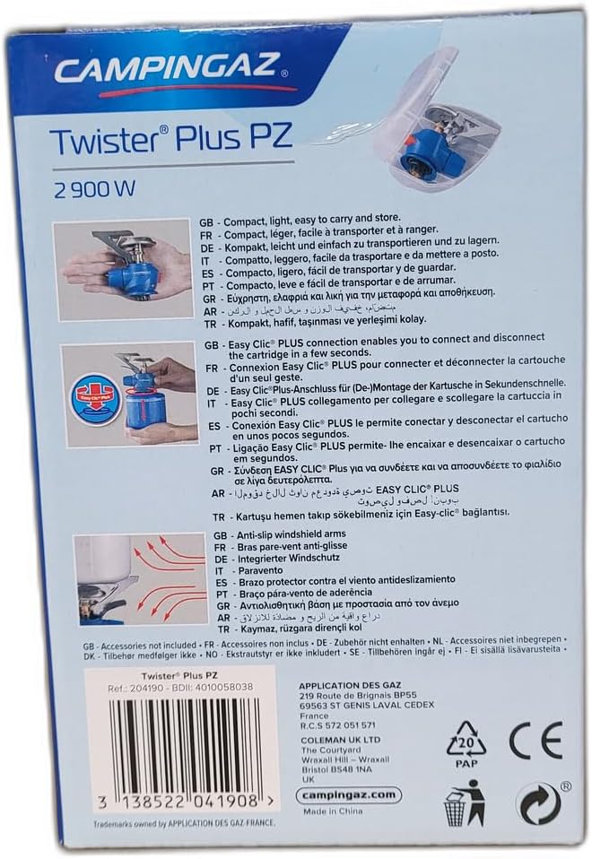 Campingaz Twister Plus PZ Gas Camping Stove