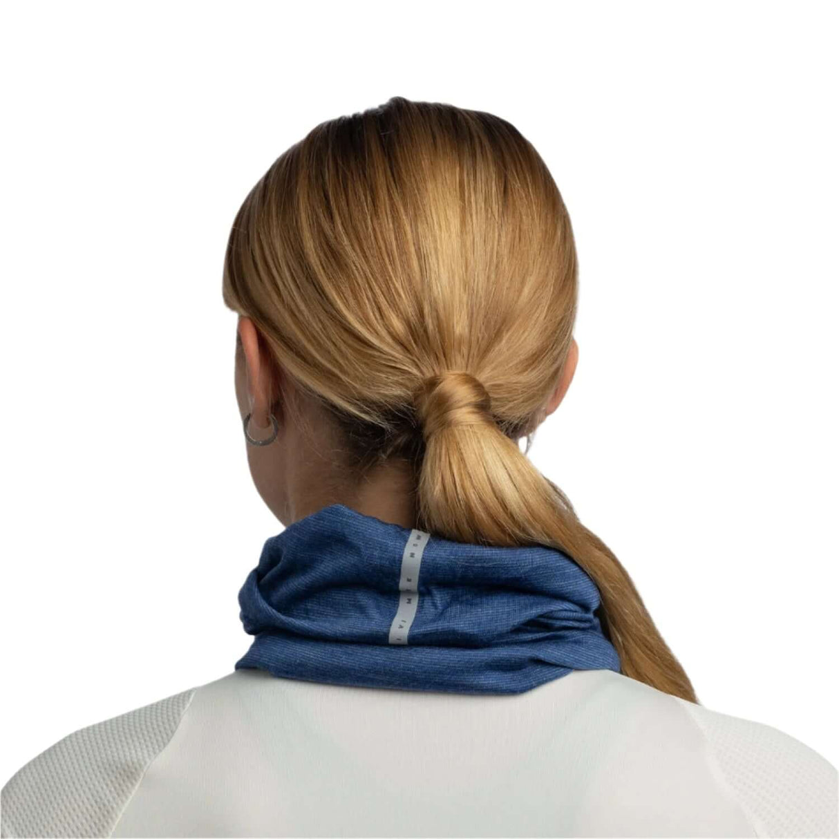 Buff Merino Lightweight Neckwear Multistripes Indigo