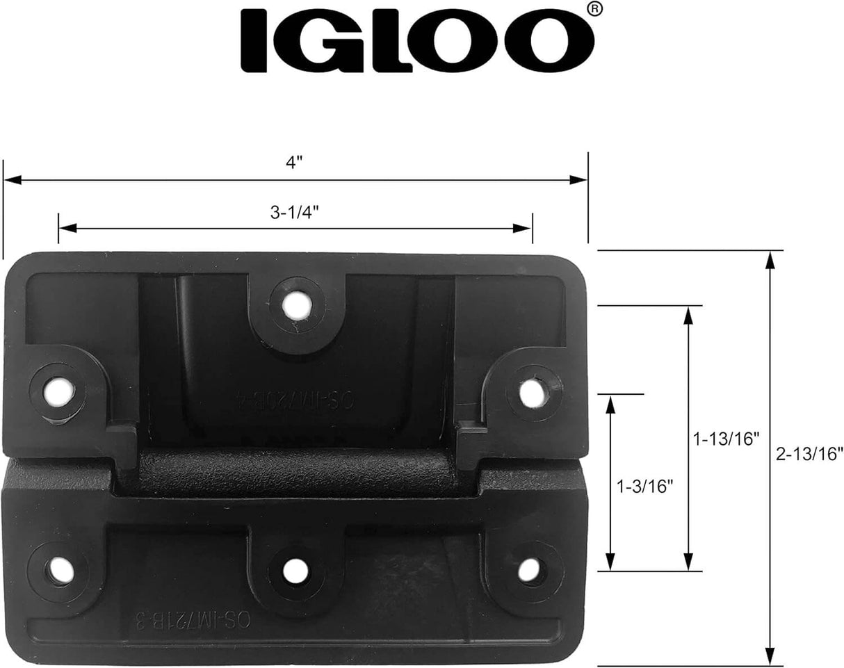 Oversized Black Mechanical Hinge for 150-165 QT Coolers