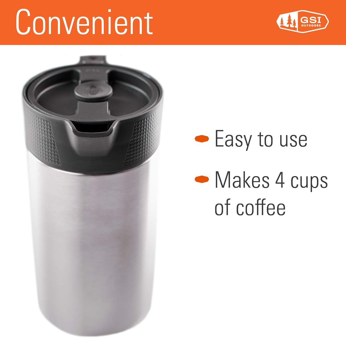 Glacier Stainless JavaPress - 33 oz / 975 ml