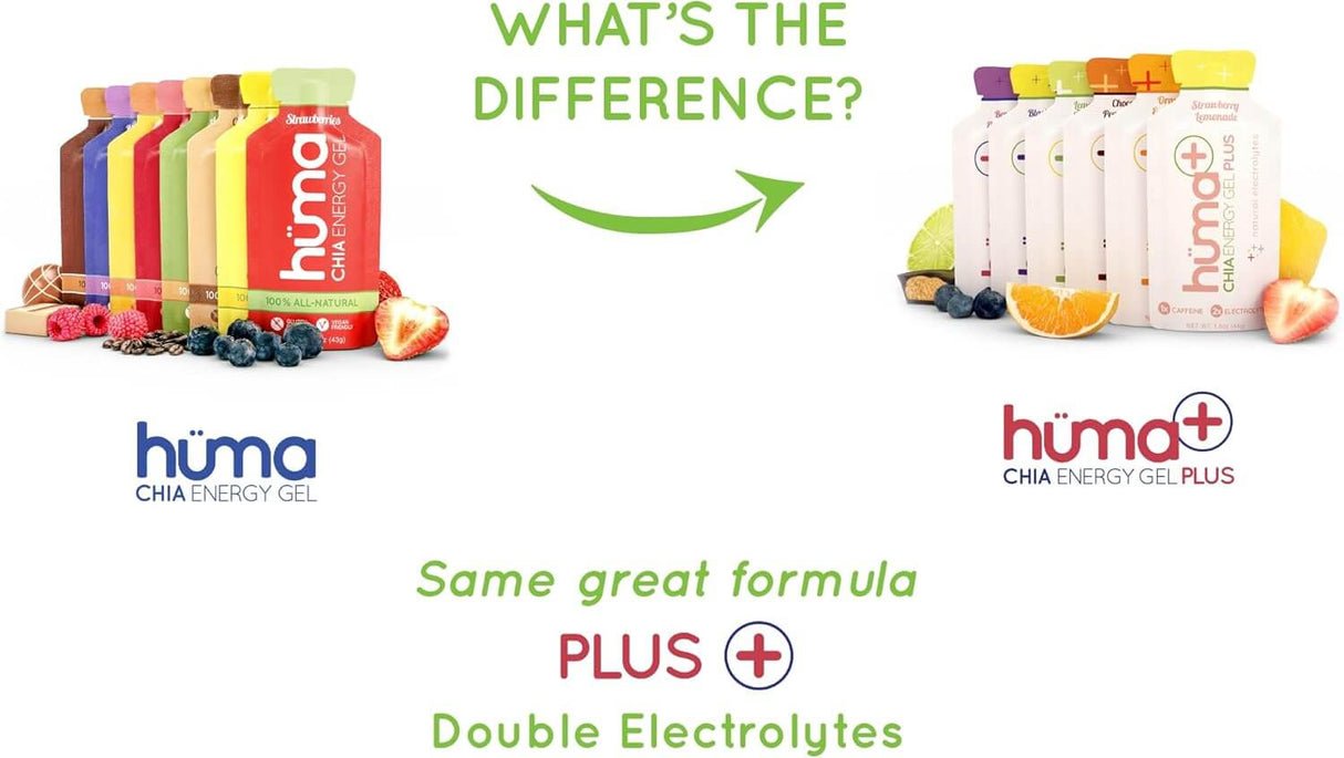 Huma Chia Energy Gel Plus - Berries & Pomegranate - 41g