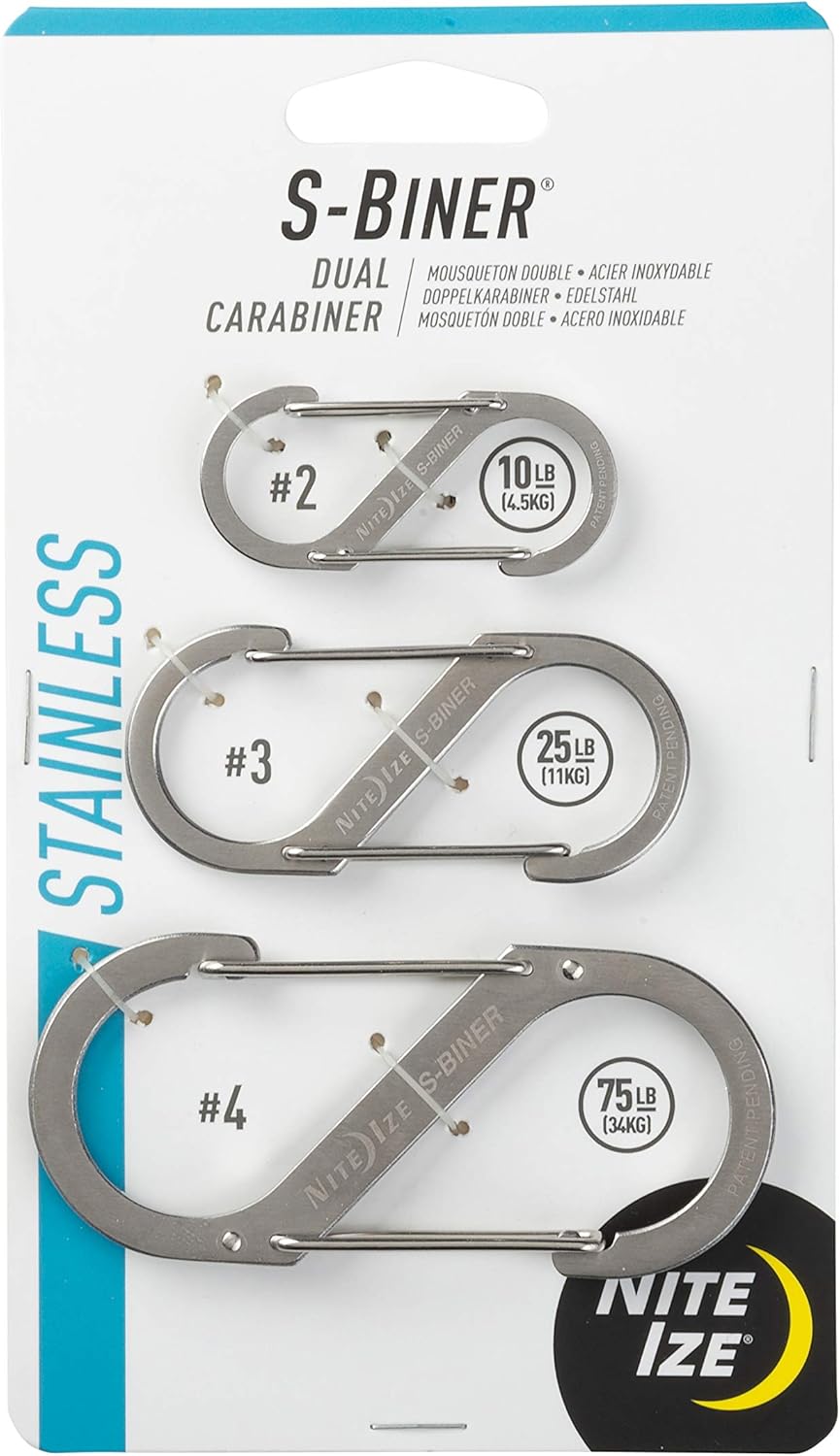 Nite Ize S-Biner Dual Carabiner Stainless Steel Heavy Duty