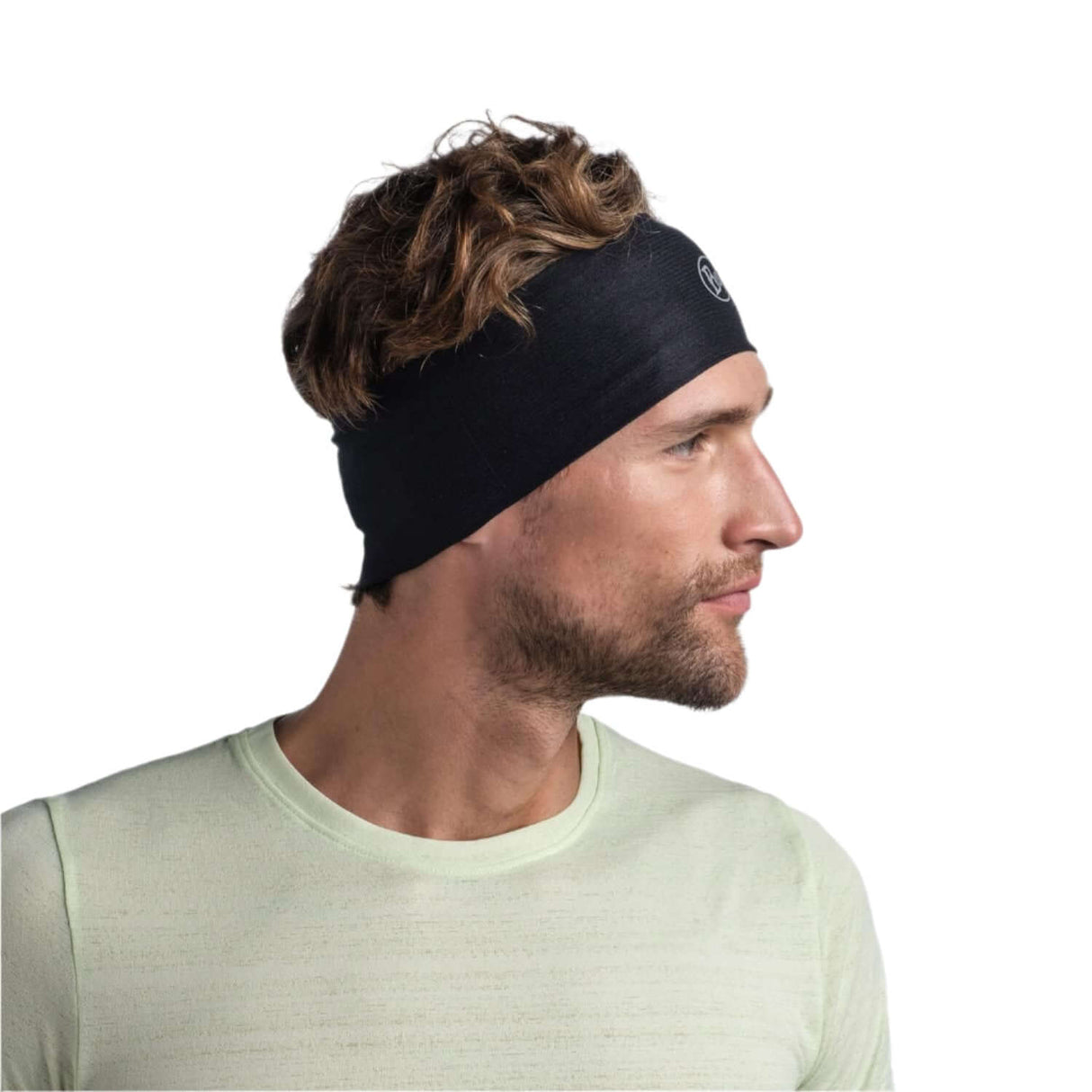 Buff CoolNet UV Wide Headband Solid Black