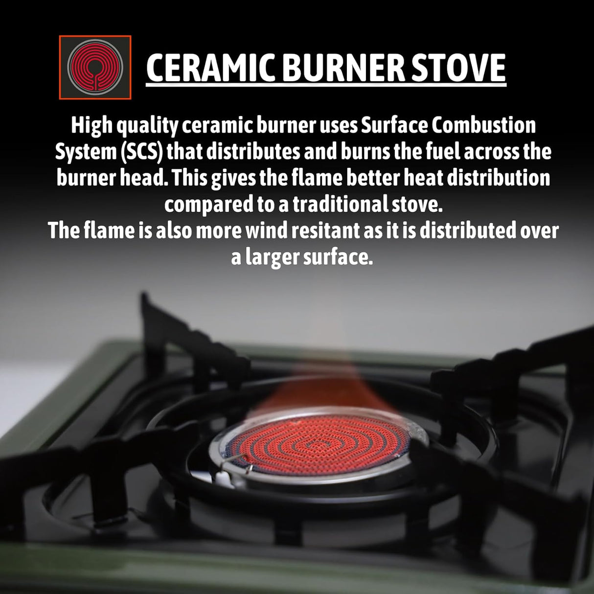 Portable Gas Stove Ceramic Burner