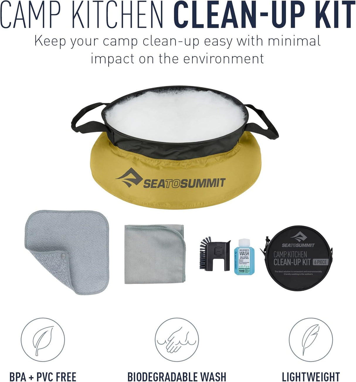 Sea to Summit Camp Clean-Up Kit for Outdoor Cooking