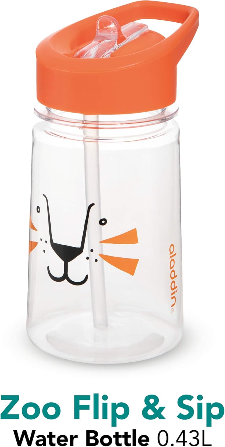Zoo Flip & Sip Water Bottle - 14 oz / 430 ml