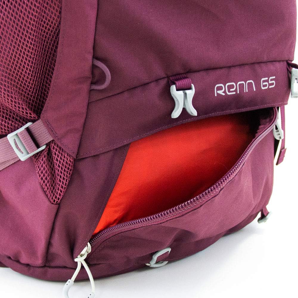 Osprey Renn 50L - Women backpack with adjustable torso and raincover, designed for women's fit, certified bluesign® product.