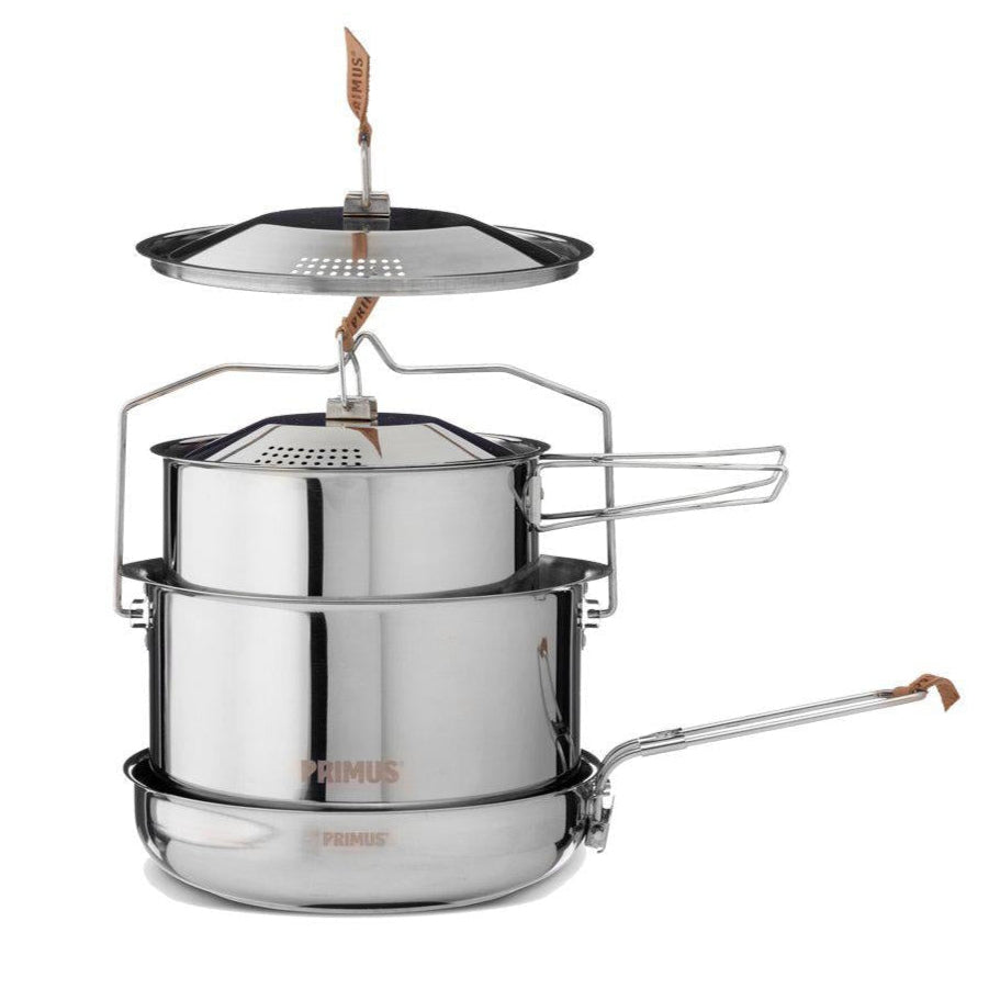 Primus CampFire Cookset Stainless Steel - Large - 3 Piece