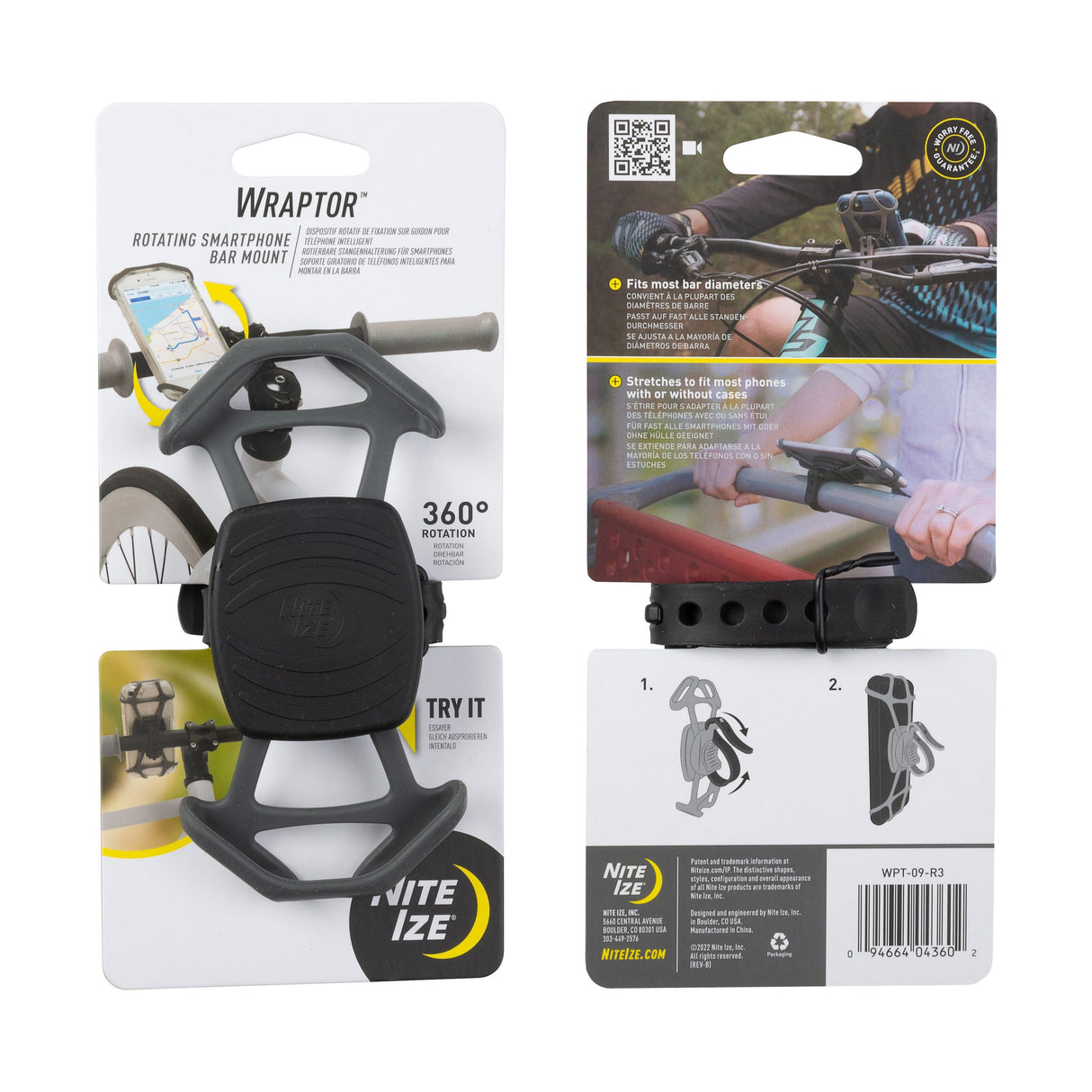Nite Ize Wraptor Rotating Smartphone Bar Mount Bike Holder