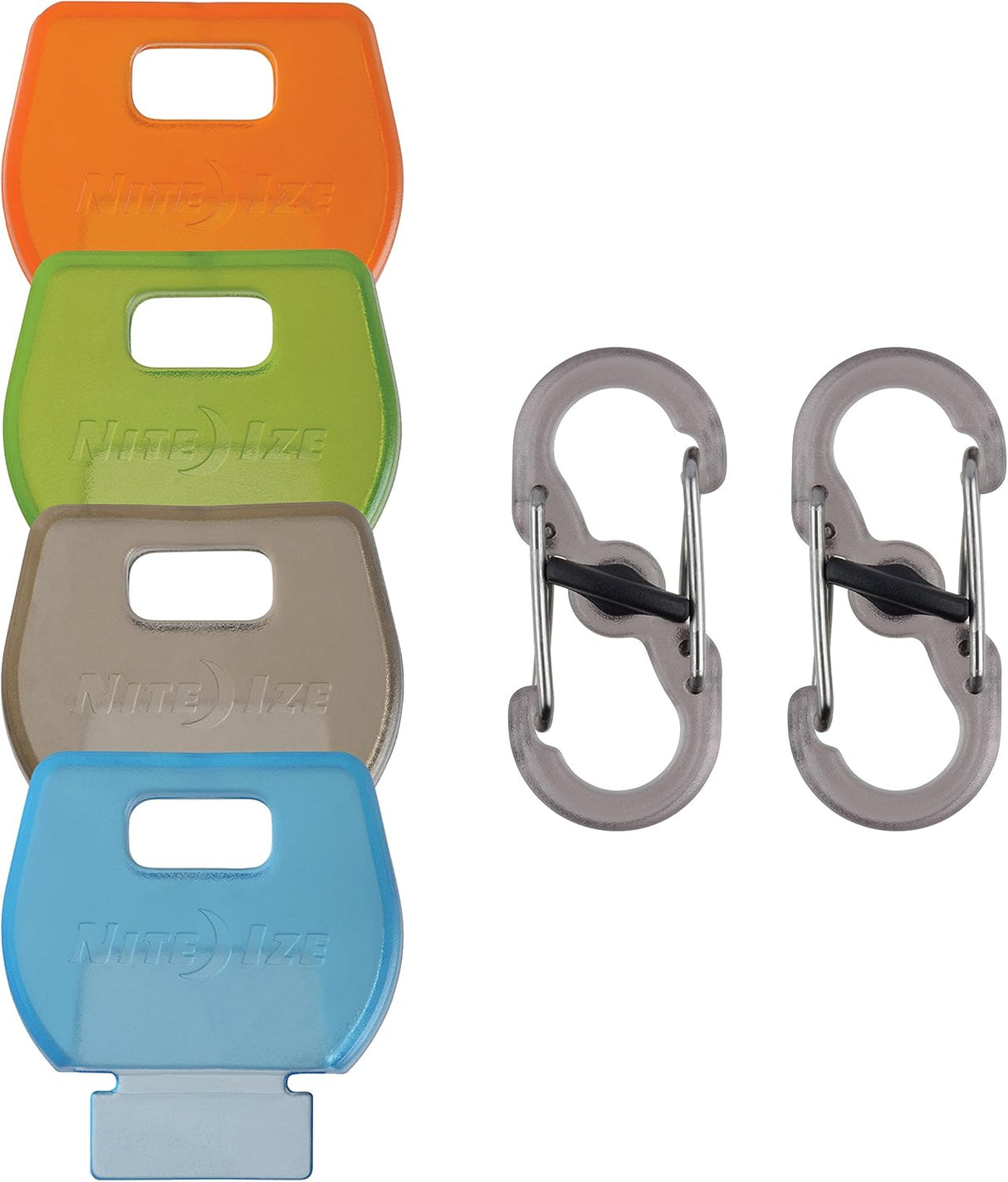 Nite Ize Identikey Covers + S-Biner Combo Key Tag Clips