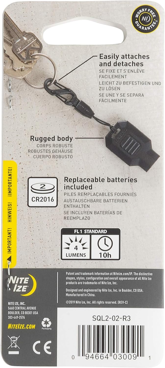 Nite Ize Squeeze Light II EDC Keychain Flashlight