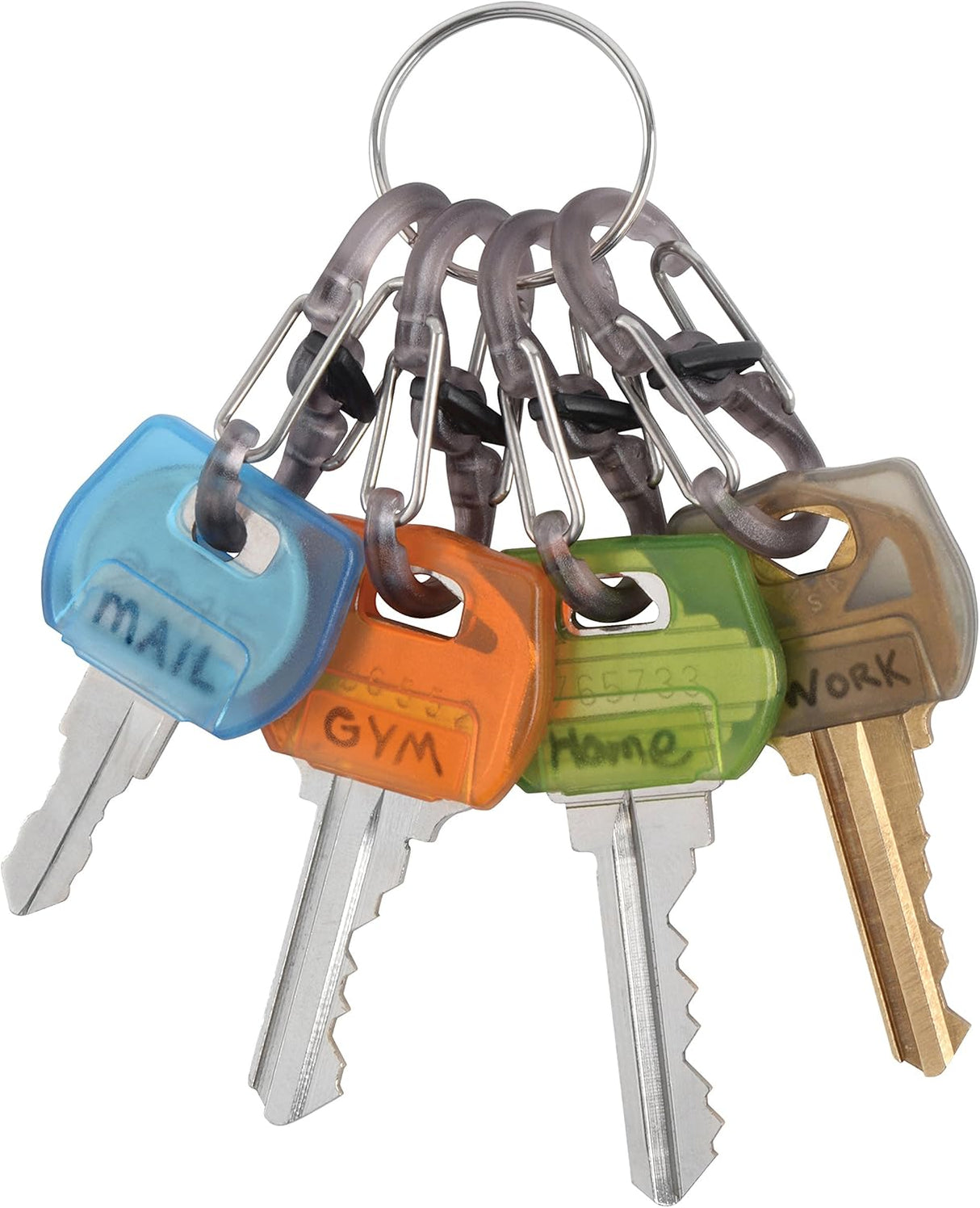 Nite Ize Identikey Covers + S-Biner Combo Key Tag Clips