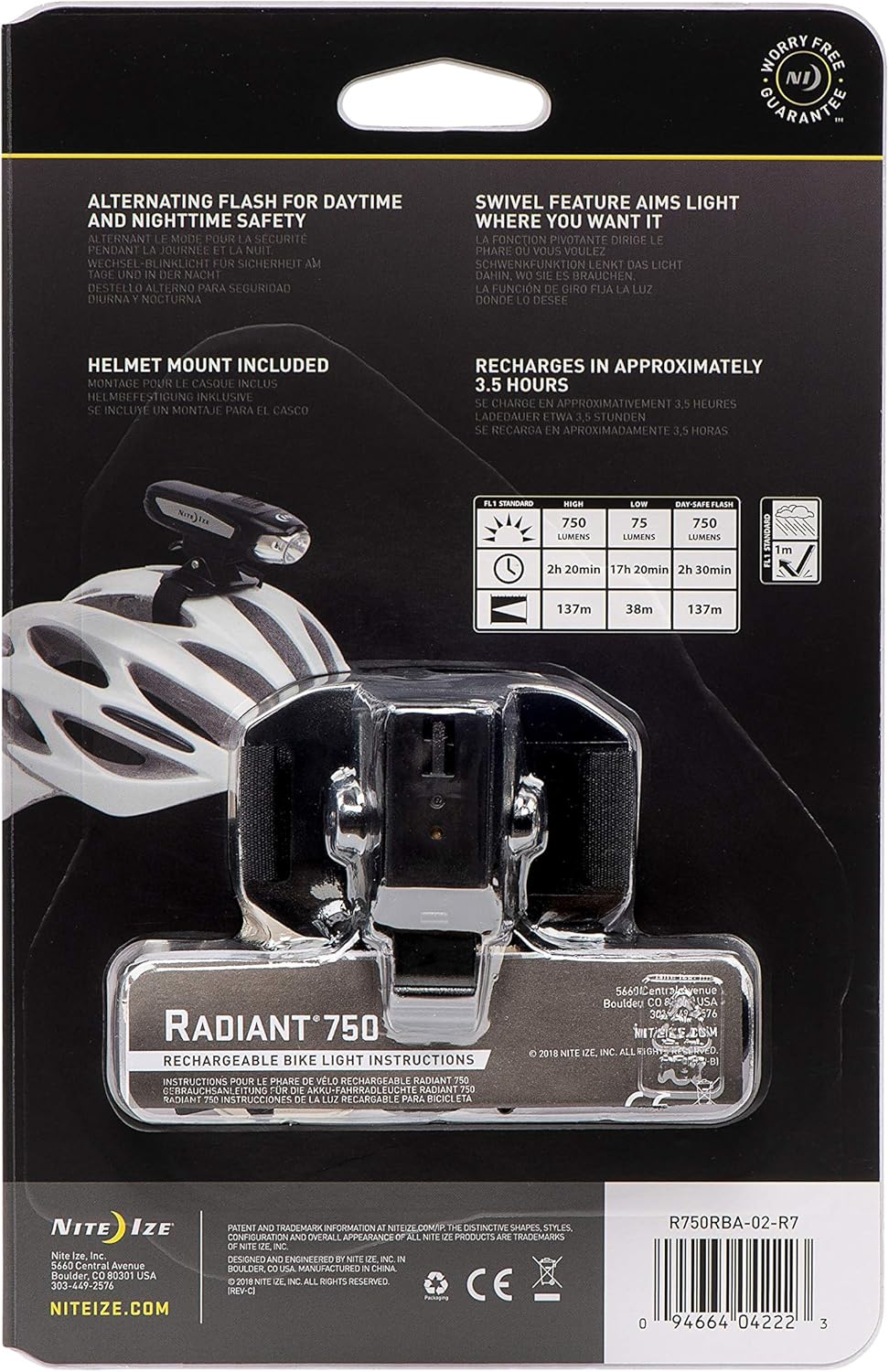 Nite Ize Radiant 750 Rechargeable Bike Light