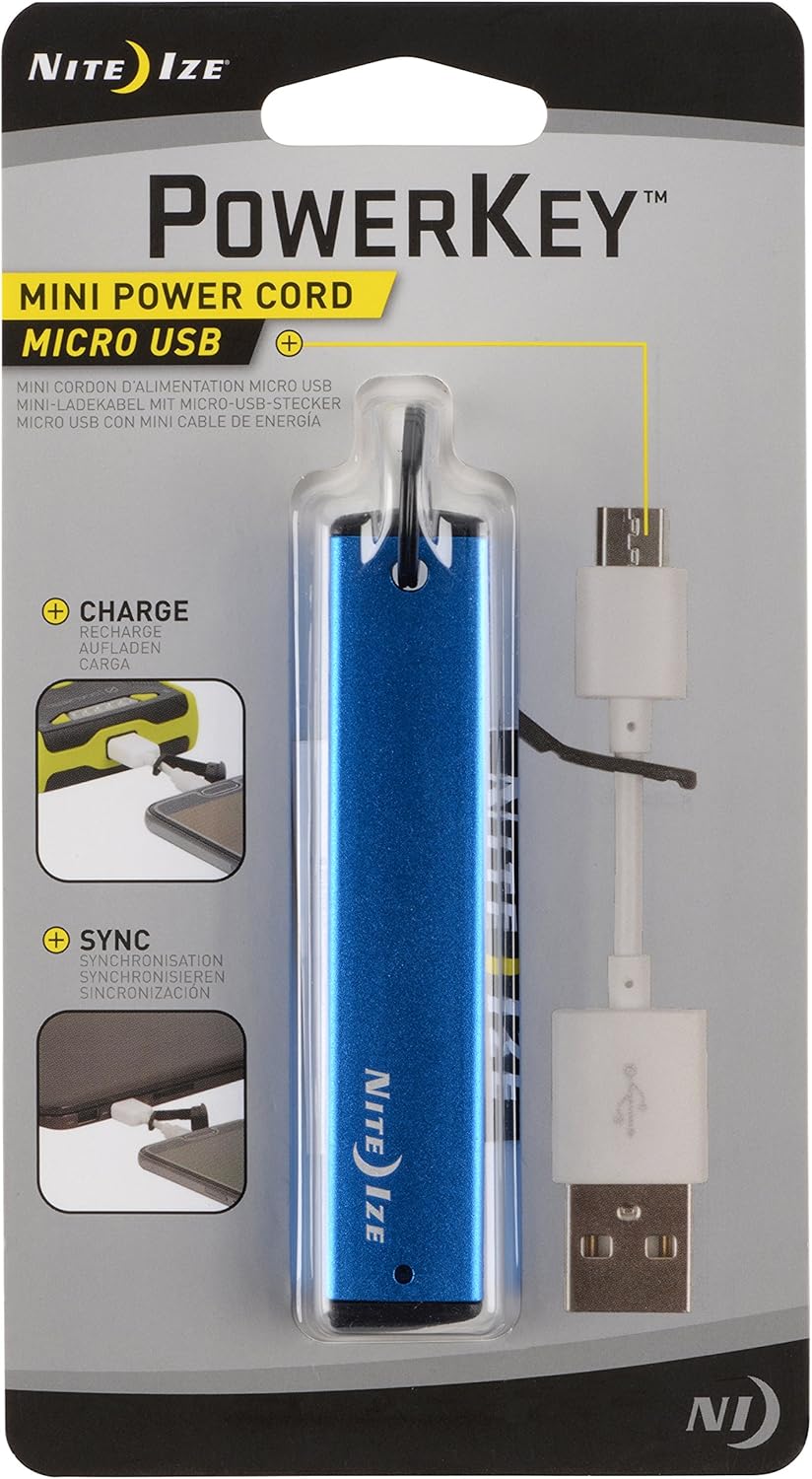 Nite Ize PowerKey Micro USB Mini Cable Keychain