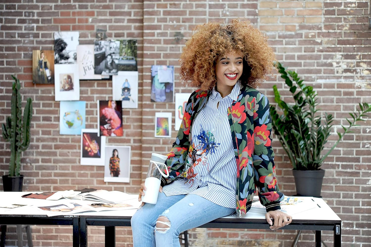 Enjoy Glass Water Bottle - 18 oz / 550 ml