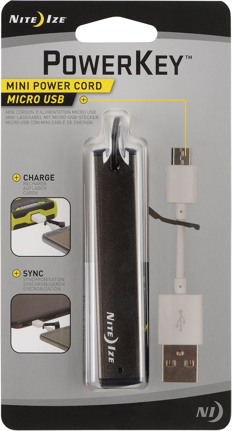 Nite Ize PowerKey Micro USB Mini Cable Keychain