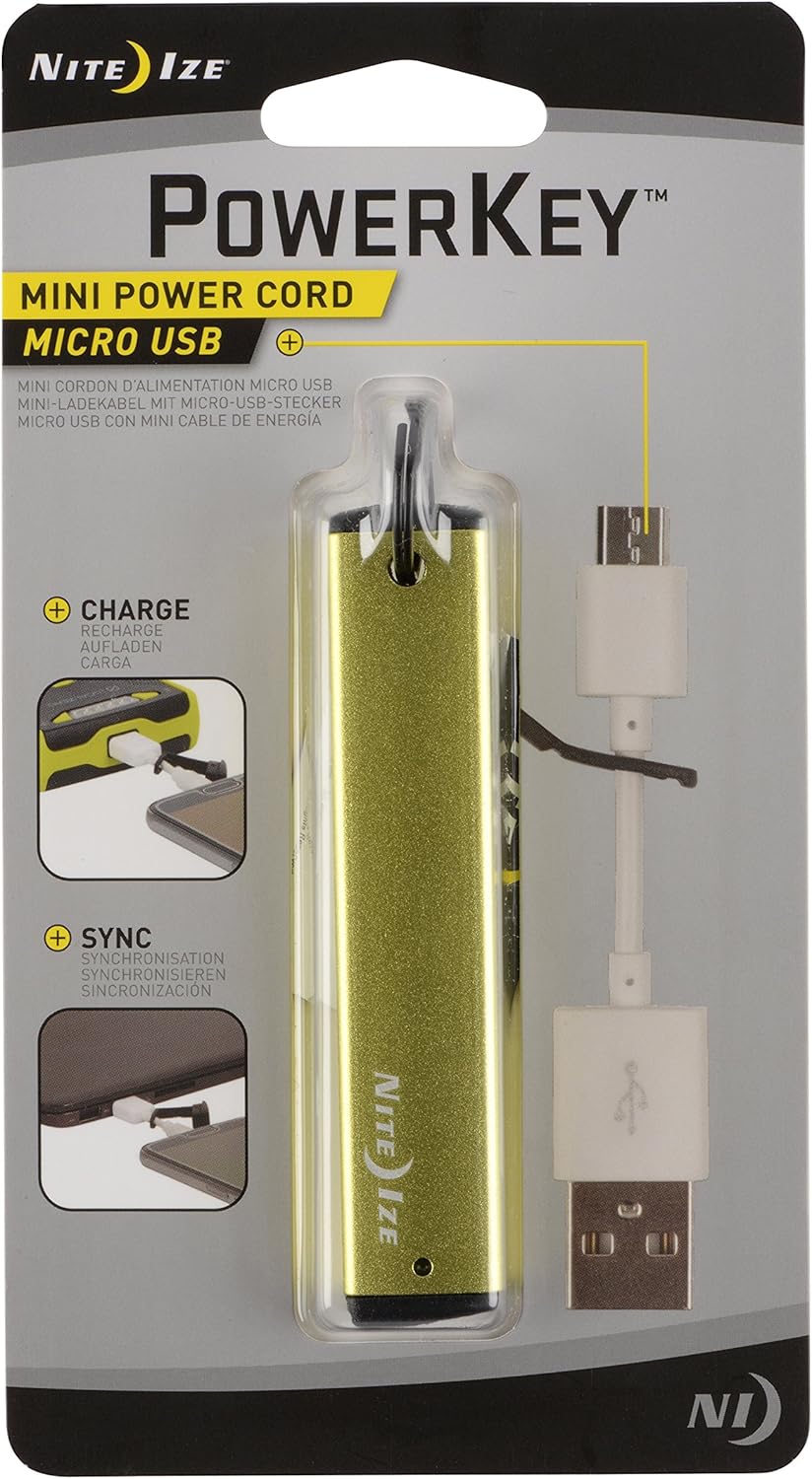Nite Ize PowerKey Micro USB Mini Cable Keychain